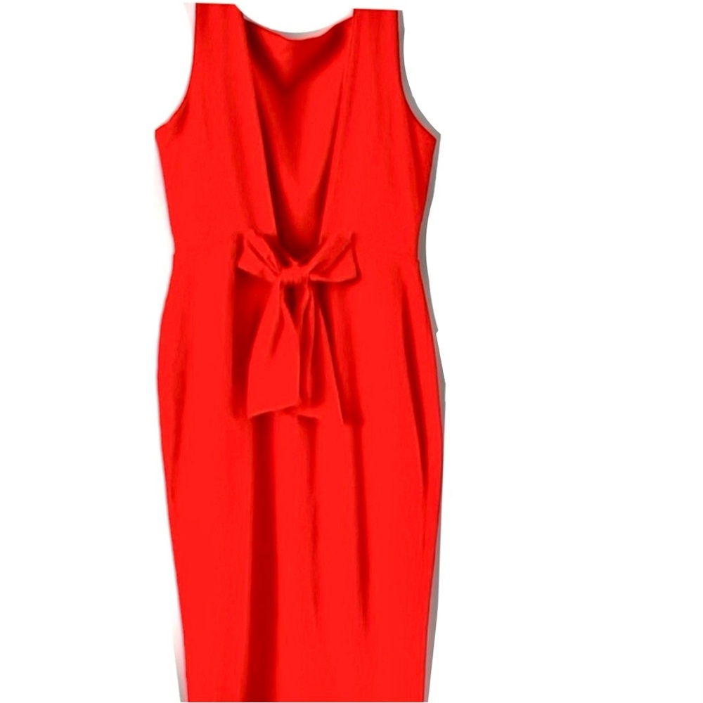 ASOS Open Back Red Sleeveless Dress